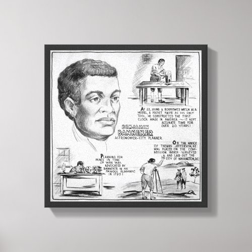 Benjamin Banneker Black American Scientist Canvas Print