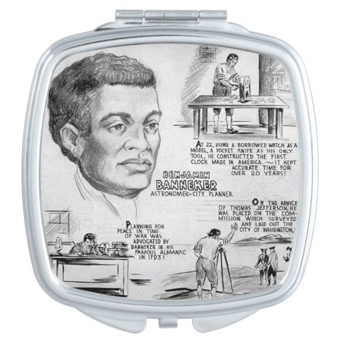 Benjamin Banneker Black American Scientist Compact Mirror