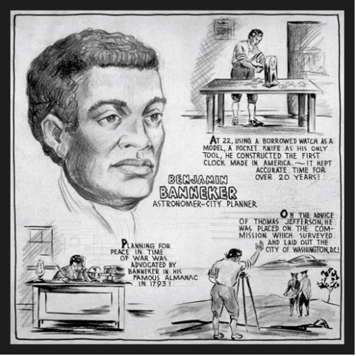 Benjamin Banneker Black American Scientist Cutout