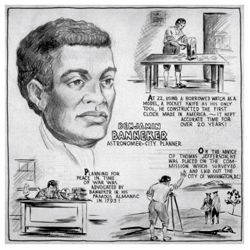 Benjamin Banneker Black American Scientist Cutout