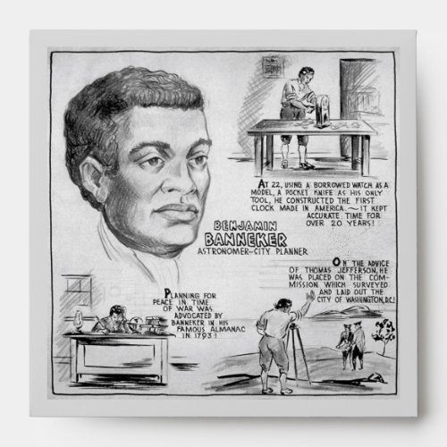 Benjamin Banneker Black American Scientist Envelope