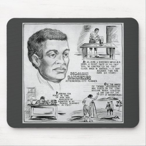 Benjamin Banneker Black American Scientist Mouse Pad