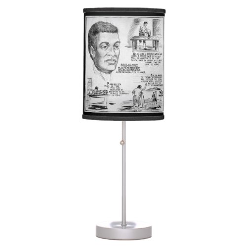 Benjamin Banneker Black American Scientist Table Lamp