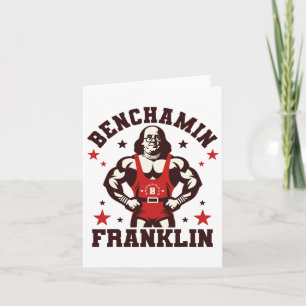 Benjamin Benchamin Franklin Bench Press Bodybuildi Card