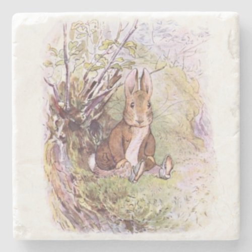 Benjamin Bunny by Beatrix Potter Stone Coaster