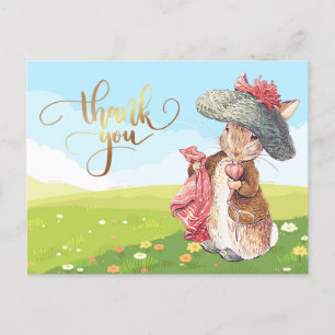 Benjamin Bunny Thank you Postcard