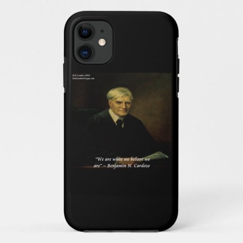 Benjamin Cardozo Who You Are Quote iPhone 5 Case
