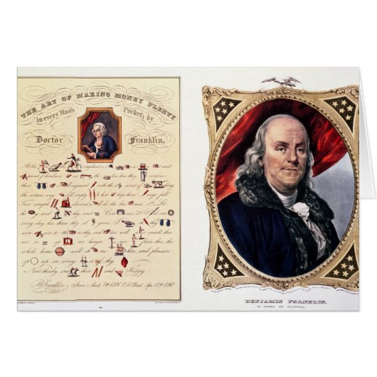 Benjamin Franklin  1847 Cards (Front Horizontal)