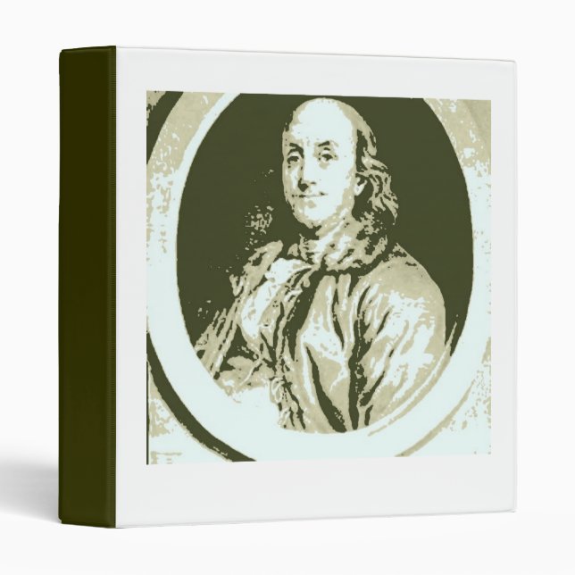 Benjamin Franklin 3 Ring Binder (Front/Spine)