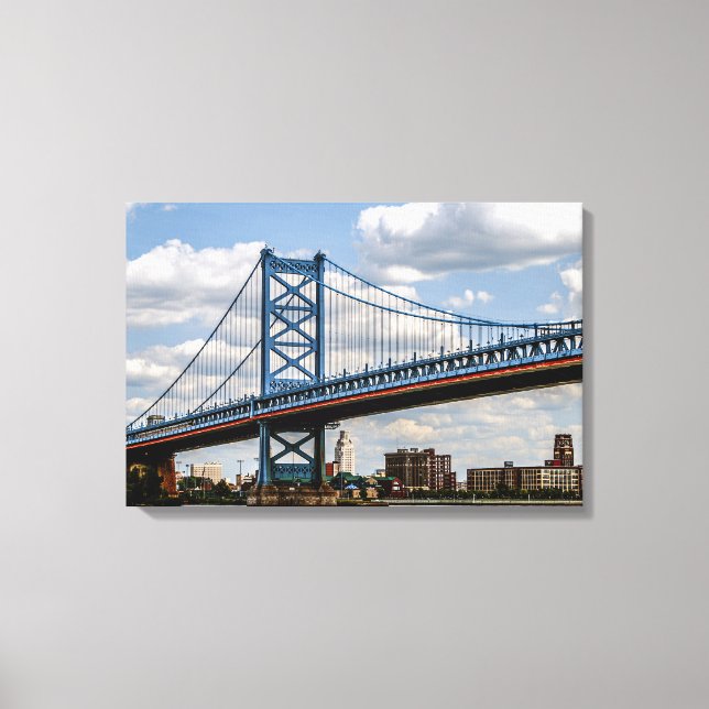 Benjamin Franklin Bridge, Philadelphia, PA Canvas Print (Front)