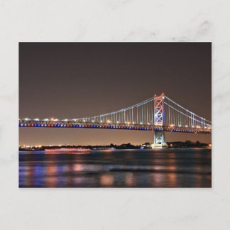 Benjamin Franklin Bridge Postcard