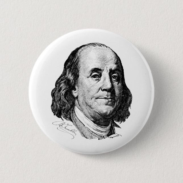 Benjamin Franklin Button (Front)