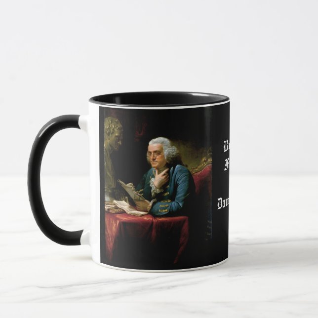 Benjamin Franklin by David Martin 1767 Mug (Left)