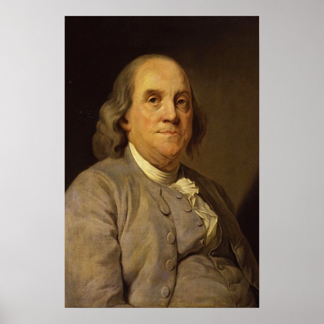 Benjamin Franklin by Joseph Siffred Duplessis Poster (Front)
