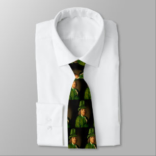 Benjamin Franklin Clover St Patrick's Day Neck Tie