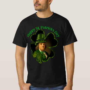 Benjamin Franklin Clover St Patrick's Day T-Shirt