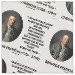 Benjamin Franklin Death Taxes Quote Fabric