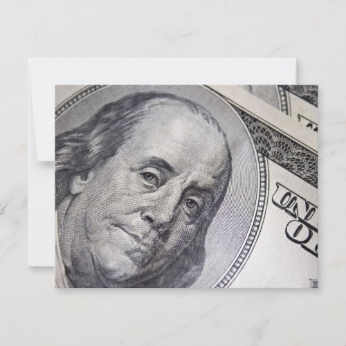 Benjamin Franklin Face Custom Invite