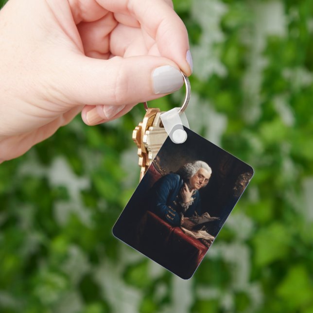 Benjamin Franklin Founder, Inventor, Scientist Keychain (Hand)