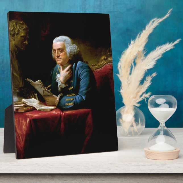 Benjamin Franklin, Founder Inventor Scientist  Plaque (Side)