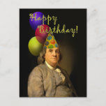 Benjamin Franklin Happy Birthday Postcard