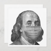 Benjamin Franklin in mask (Front/Back)