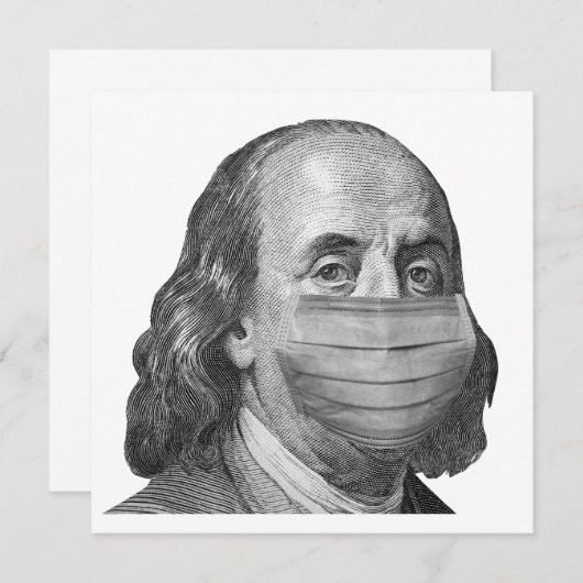 Benjamin Franklin in mask (Front/Back)