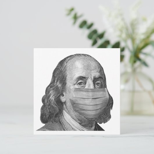 Benjamin Franklin in mask (Standing Front)