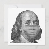 Benjamin Franklin in mask (Front)