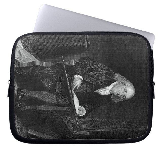 Benjamin Franklin Laptop Sleeve (Front)