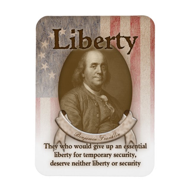 Benjamin Franklin – Liberty Magnet (Vertical)