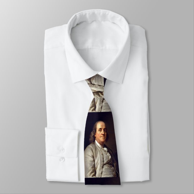Benjamin Franklin Neck Tie (Tied)