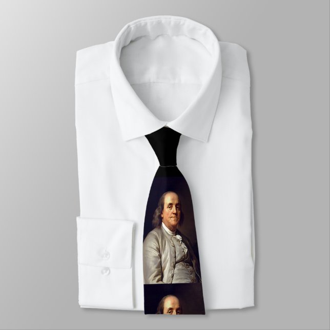 Benjamin Franklin Neck Tie (Tied)