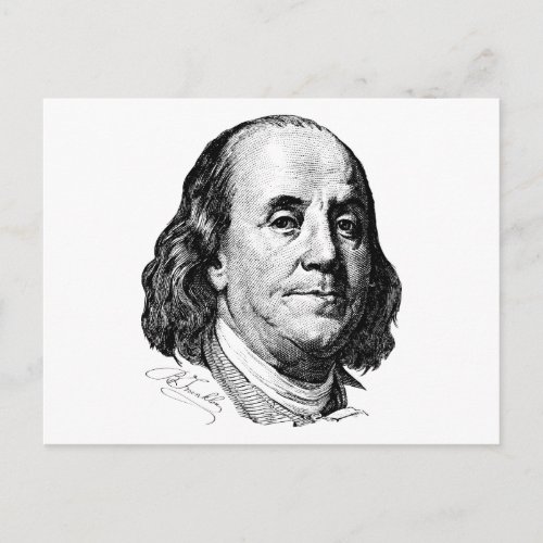Benjamin Franklin Postcard