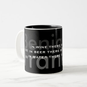 Benjamin Franklin Quote TTM02 Two-Tone Coffee Mug