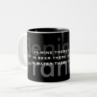 Benjamin Franklin Quote TTM02 Two-Tone Coffee Mug