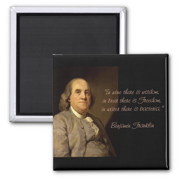 Ben Franklin Portrait FRIDGE MAGNET 