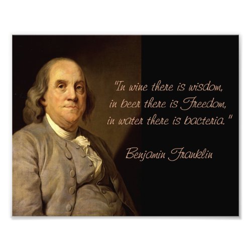 Benjamin Franklin Quotes Photo Print