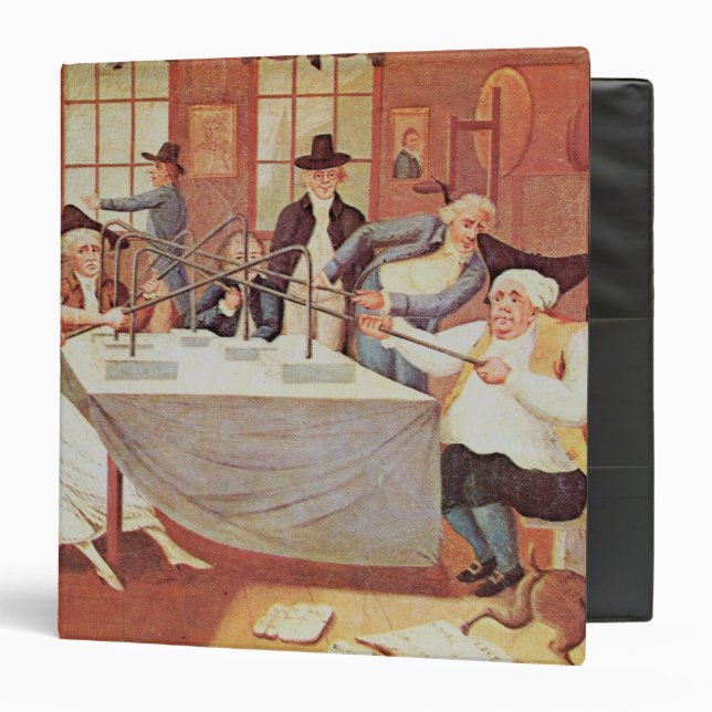 Benjamin Franklin's experiments with electricity 3 Ring Binder (Front/Inside)