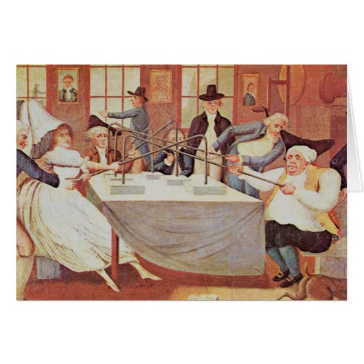 Benjamin Franklin's experiments with electricity Cards (Front Horizontal)