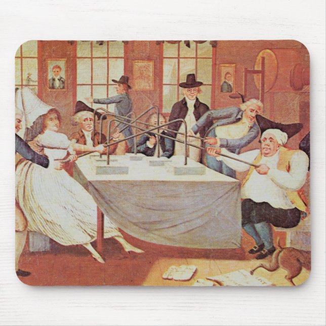 Benjamin Franklin's experiments with electricity Mouse Pad (Front)