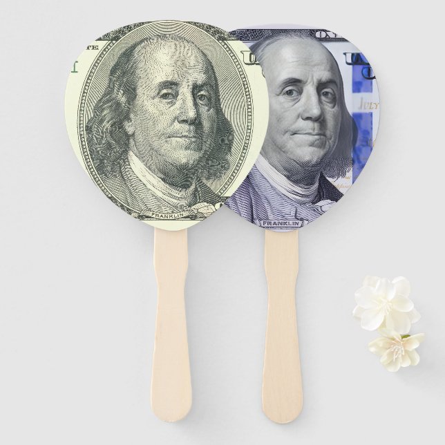 Benjamin Hand Fan (Front and Back)