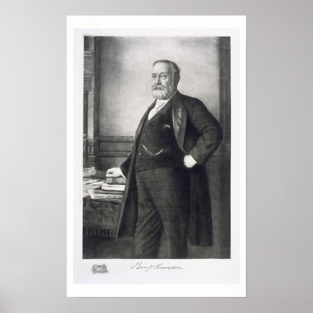 Benjamin Harrison (1833-1901), 23rd President of t Poster (Front)
