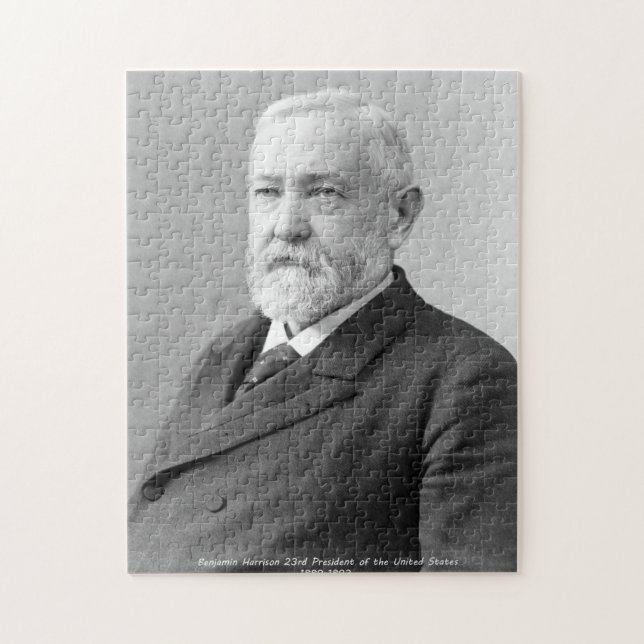Benjamin Harrison 23rd President of America. Jigsaw Puzzle (Vertical)