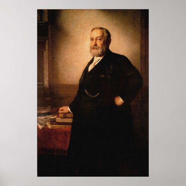 BENJAMIN HARRISON Portrait by Eastman Johnson Poster (Front)