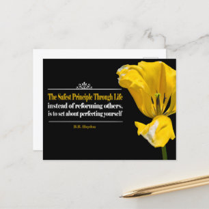 Benjamin Haydon Inspirational Quote "Principle" Postcard