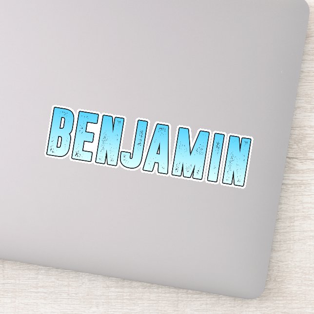 Benjamin name sticker (Detail)