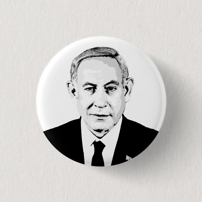 Benjamin Netanyahu Button (Front)