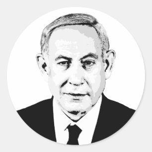 Benjamin Netanyahu Classic Round Sticker