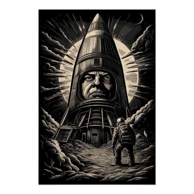 Benjamin Netanyahu Rocket Poster (Front)